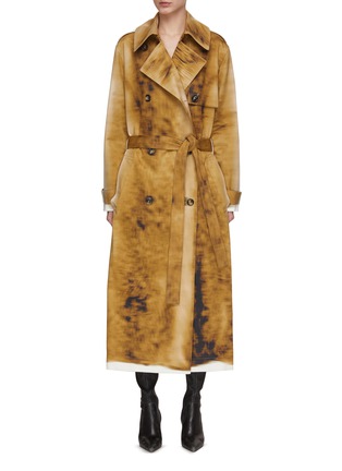 Main View - Click To Enlarge - LOEWE - Blurred Print Trench Coat