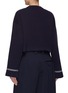 Back View - Click To Enlarge - LOEWE - Cropped Atgyle Sweater