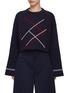 Main View - Click To Enlarge - LOEWE - Cropped Atgyle Sweater