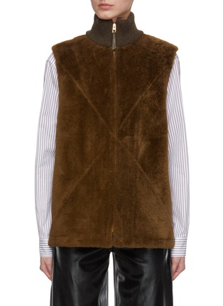 Main View - Click To Enlarge - LOEWE - Puzzle Shearling Vest