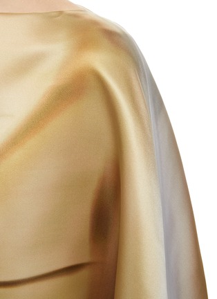  - LOEWE - Blurred Coat Print Silk Dress