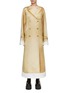 Main View - Click To Enlarge - LOEWE - Blurred Coat Print Silk Dress