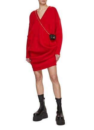 Figure View - Click To Enlarge - LOEWE - Draped Short Dress
