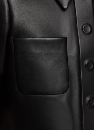  - LOEWE - Leather Cropped Shirt