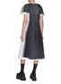 Back View - Click To Enlarge - LOEWE - Blurred Print Silk Dress