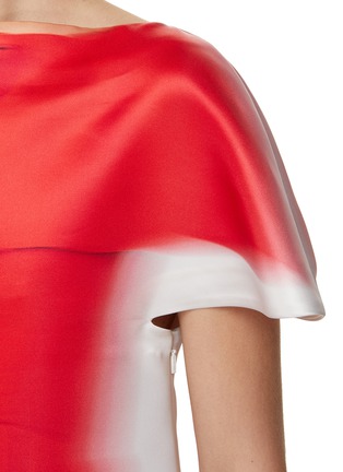  - LOEWE - Blurred Print Silk Dress