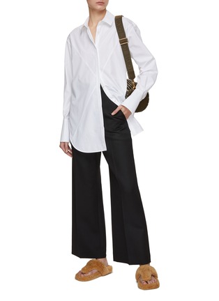 Figure View - Click To Enlarge - LOEWE - Relaxed Fit Wool Trousers