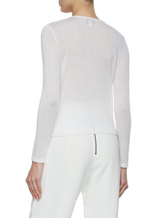 Back View - Click To Enlarge - GIAMBATTISTA VALLI - Embroidered Sequin Cardigan