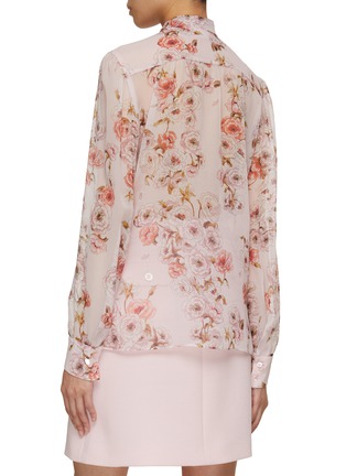 Back View - Click To Enlarge - GIAMBATTISTA VALLI - Floral Printed Blouse