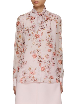 Main View - Click To Enlarge - GIAMBATTISTA VALLI - Floral Printed Blouse