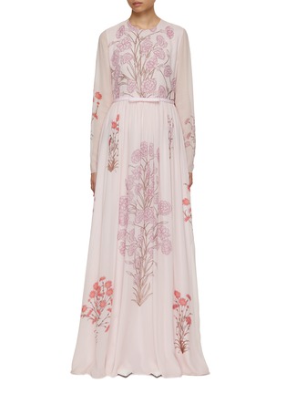 Main View - Click To Enlarge - GIAMBATTISTA VALLI - Floral Printed Maxi Dress