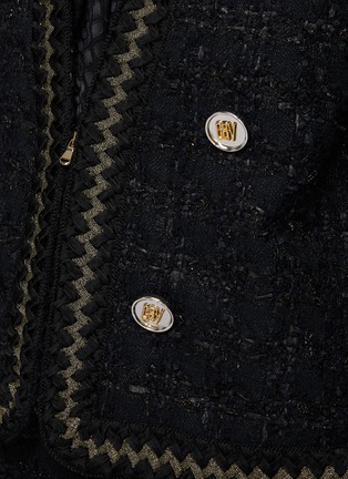  - GIAMBATTISTA VALLI - Zip Up Bouclé Tweed Jacket