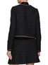 Back View - Click To Enlarge - GIAMBATTISTA VALLI - Zip Up Bouclé Tweed Jacket