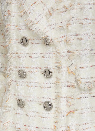  - GIAMBATTISTA VALLI - Double Breasted Bouclé Tweed Jacket