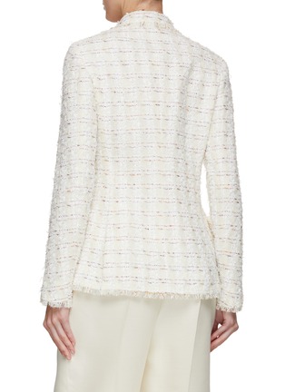 Back View - Click To Enlarge - GIAMBATTISTA VALLI - Double Breasted Bouclé Tweed Jacket