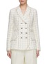 Main View - Click To Enlarge - GIAMBATTISTA VALLI - Double Breasted Bouclé Tweed Jacket