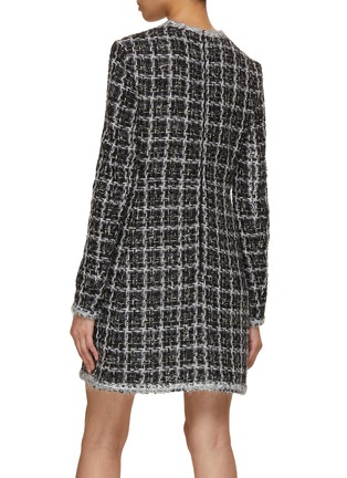 Back View - Click To Enlarge - GIAMBATTISTA VALLI - Bouclé Tweed Dress