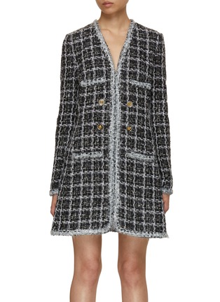 Main View - Click To Enlarge - GIAMBATTISTA VALLI - Bouclé Tweed Dress