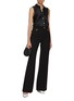 Figure View - Click To Enlarge - GIAMBATTISTA VALLI - Flap Pocket Appliqué Flared Leg Pants