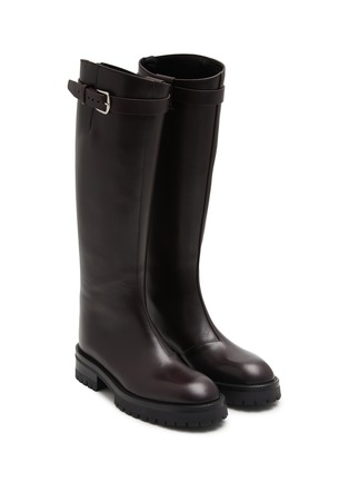 Detail View - Click To Enlarge - ANN DEMEULEMEESTER - Nes Tall Leather Riding Boots