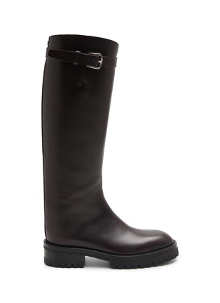 Main View - Click To Enlarge - ANN DEMEULEMEESTER - Nes Tall Leather Riding Boots