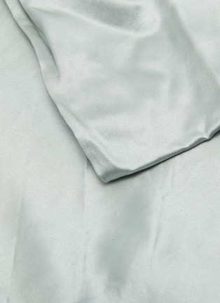 Detail View - Click To Enlarge - RIVOLTA CARMIGNANI  - Lazy Silk Queen Size Duvet Cover — Verde Rugiada