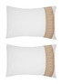 Main View - Click To Enlarge - RIVOLTA CARMIGNANI  - Burano Pillowcase Set Of 2 — Dark Taupe