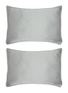 Main View - Click To Enlarge - RIVOLTA CARMIGNANI  - Lazy Silk Pillow Case Set Of 2 — Verde Rugiada