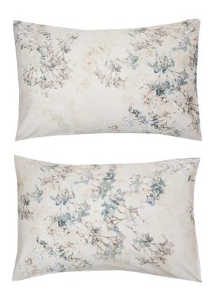 Main View - Click To Enlarge - RIVOLTA CARMIGNANI  - Acantha Pillowcase Set Of 2 — Verde Regiada