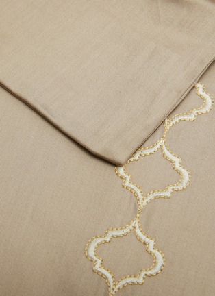 Detail View - Click To Enlarge - RIVOLTA CARMIGNANI  - Burano King Size Duvet Cover — Dark Taupe
