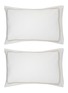 Main View - Click To Enlarge - RIVOLTA CARMIGNANI  - Crystal Sartorial Pillowcase Set Of 2 — Bianco