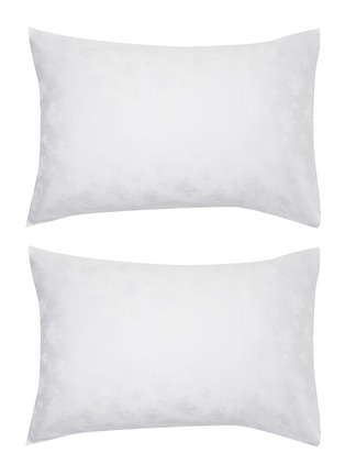 Main View - Click To Enlarge - RIVOLTA CARMIGNANI  - Roseto Jacquard Pillowcase Set Of 2 — Bianco