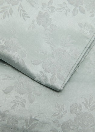 Detail View - Click To Enlarge - RIVOLTA CARMIGNANI  - Rosetro Silk King Size Duvet Cover — Verde Rugiada