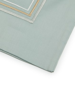 Detail View - Click To Enlarge - RIVOLTA CARMIGNANI  - Crystal Sartorial Pillowcase Set Of 2 — Verde Rugiada