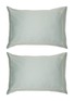 Main View - Click To Enlarge - RIVOLTA CARMIGNANI  - Crystal Sartorial Pillowcase Set Of 2 — Verde Rugiada