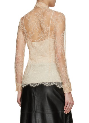 Back View - Click To Enlarge - ERMANNO SCERVINO - Sheer Lace Shirt