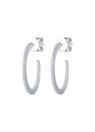 Main View - Click To Enlarge - LC COLLECTION JEWELLERY - Diamond 18K White Gold Earrings