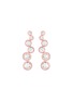 Main View - Click To Enlarge - LC COLLECTION JEWELLERY - Diamond 18K Rose Gold Earrings