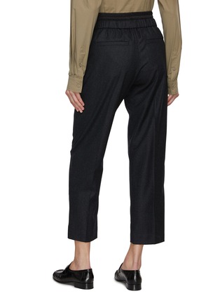 Back View - Click To Enlarge - BRUNELLO CUCINELLI - Tapered Flannel Pants