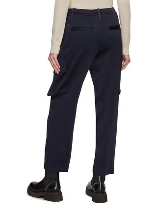 Back View - Click To Enlarge - BRUNELLO CUCINELLI - Satin Cargo Joggers