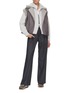 Figure View - Click To Enlarge - BRUNELLO CUCINELLI - Shearling Biker Gilet