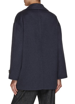 Back View - Click To Enlarge - BRUNELLO CUCINELLI - Double Breasted Peacoat