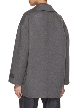 Back View - Click To Enlarge - BRUNELLO CUCINELLI - Double Breasted Cashmere Peacoat