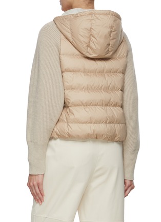 Back View - Click To Enlarge - BRUNELLO CUCINELLI - Knit Puffer Jacket