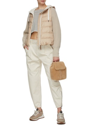 Figure View - Click To Enlarge - BRUNELLO CUCINELLI - Knit Puffer Jacket