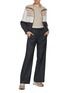 Figure View - Click To Enlarge - BRUNELLO CUCINELLI - Double Waistband Wide Leg Flannel Pants