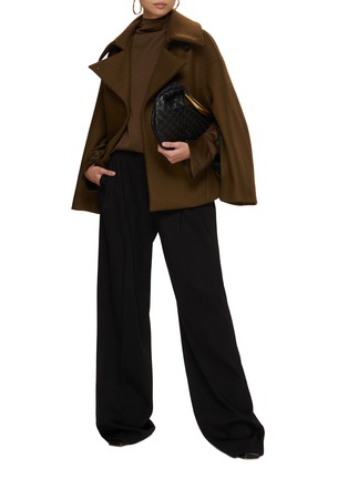 Figure View - Click To Enlarge - CALCATERRA - Flared Sleeve Short Coat