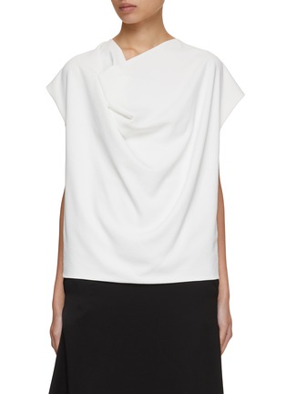Main View - Click To Enlarge - CALCATERRA - Asymmetric Draped Top