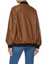 Back View - Click To Enlarge - NOUR HAMMOUR - Boyfriend Leather Bomber Jacket