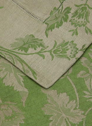 Detail View - Click To Enlarge - RIVOLTA CARMIGNANI  - Giardino Italiano Linen Table Cloth — Verde Oliva